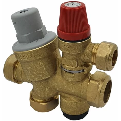 Caleffi 533118 CST Combined PRV And Cold Fill Monobloc Manifold Assembly 3/8 Bar