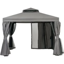 DesignDrop- Paradiso Pergola Gazebo Canopy, Outdoor Garden- 3m