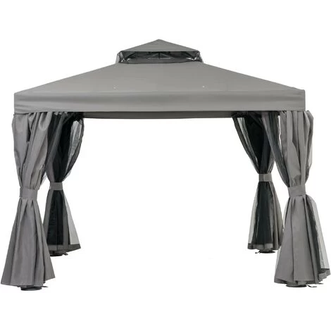 DesignDrop- Paradiso Pergola Gazebo Canopy, Outdoor Garden- 3m - Image 2