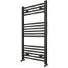 Eastbrook Wingrave Vertical Straight Heated Towel Rail - 600mm X 300mm - Matt Anthracite - 89.0666