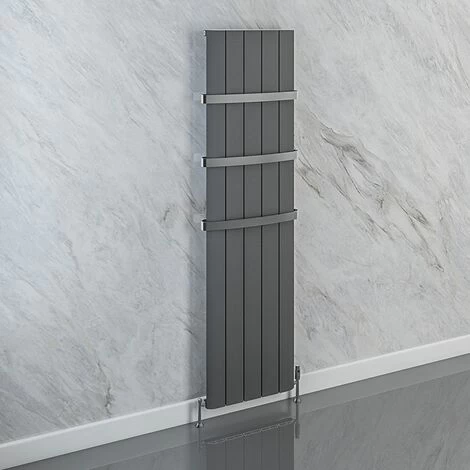 Eastbrook Charlton Horizontal Designer Radiator - 600mm X 470mm - Matt Anthracite - 89.0748