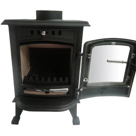 Defra 4.2KW Wood-Burning Stove Eco Design Wood Burner Effect High Efficiency Fireplace - Image 3