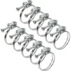 Pisces Double Wire Hose Clips To Fit 25mm (1in) Pipe (10 Pack)