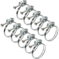 Pisces Double Wire Hose Clips To Fit 25mm (1in) Pipe (10 Pack)