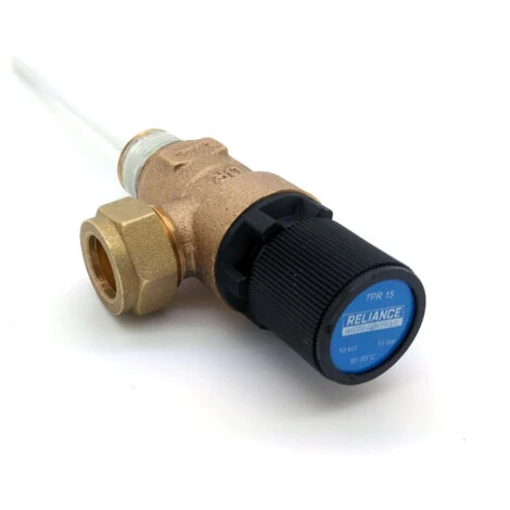 Reliance - 10 Bar TPR15 Pressure And Temperature Relief Valve 90-95°C - Image 2