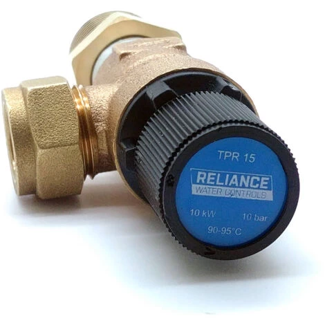 Reliance - 10 Bar TPR15 Pressure And Temperature Relief Valve 90-95°C - Image 4
