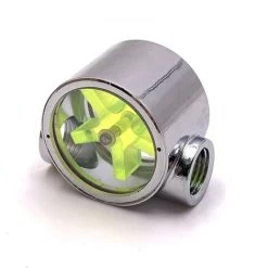 Flow Meter Indicator, Tungsten Alloy G1/4" Standard Female To Female Thread Computer Water Cooling Flow Indicator