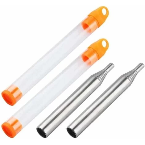 HIASDFLS Spitfire Soufflet De Poche,2 Pack Télescopique Tube De Soufflage Outil De Feu De Camp Soufflets D'Incendie Portables Pistolet Pour Cuisson Pique-Nique Bbq Chasse Pêche Randonnée Plein Air Cam