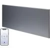 ADAX NEO WIFI Modern Electric Wall Heater, Home Automation Heating, IPX4, LOT 20 Reg Compliant, Lava Grey-400w Compact (420 X 350 Mm)
