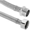 PrimeMatik - Flexible Metal Hose Of Stainless Steel 1/2 Male To 1/2 Female Of 40 Cm