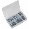 Sealey O-Clip Double Ear Assortment 140pc Zinc Plated AB044DE