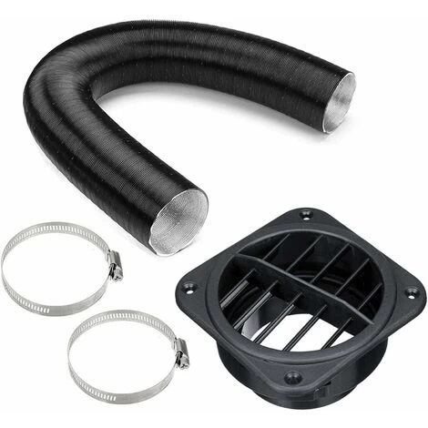 RHAFAYRE Set Car Auto Heater Pipe Duct Diameter 75Mm Air Vent With Y Piece Hot Air Outlet Pipe Clamps Set For Parking Heater - Image 4