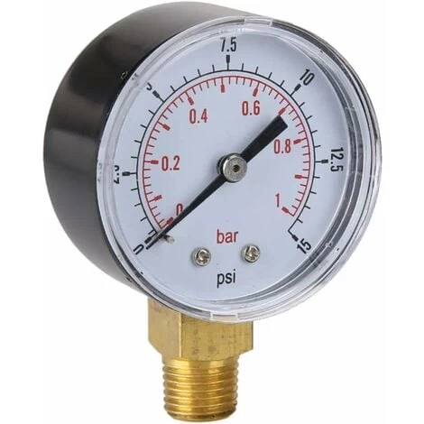 Water Pressure Gauge Pool Pressure Gauge Manometer Pressure Measurement Is 015psi Or 01bar