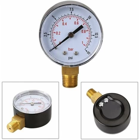Water Pressure Gauge Pool Pressure Gauge Manometer Pressure Measurement Is 015psi Or 01bar - Image 3