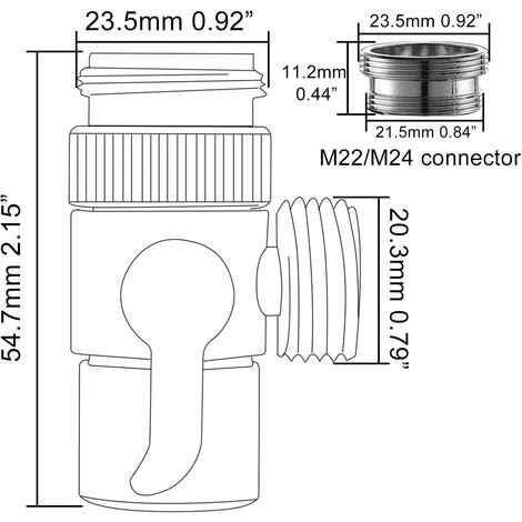 Stainless Steel Diverter For Kitchen Sink Faucet Or Bathroom Sink Faucet Faucet Replacement Part SBA021 - Image 5