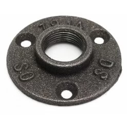 3/4 3 Hole Malleable Threaded Floor Marriage Iron Pipe Fittings Wall Mount