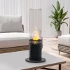 Livingandhome Stainless Steel Bio Ethanol Tabletop Fireplace