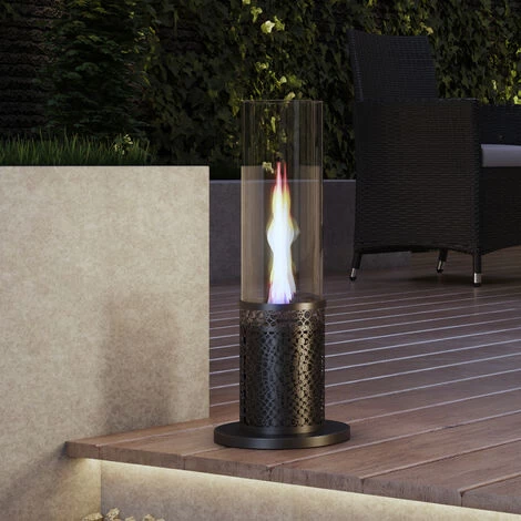 Livingandhome Stainless Steel Bio Ethanol Tabletop Fireplace - Image 3
