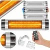 AREBOS 2500 W Infrared Radiant Heater With Remote Control 3 Heat Settings Incl. Mounting Material Radiant Heater Patio Heater Ceiling Heater