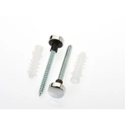 Make PRO033 Straight Toilet Pan Fixing Kit With Chrome Caps