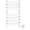 Straight Pre-Filled Electric Heated Towel Rail Radiator 650x400mm White 300W