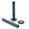 15mm Radiator Pipes & Collars Plumbing Tubes Brass Anthracite 180mm