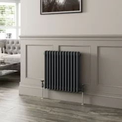 600 X 830mm Double Horizontal Traditional Colosseum Anthracite Column Radiator