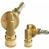 Brass Swivel Pressure Washer Nozzle Adapter, 1/4 Quick Disconnect, 240 Degree, 7 Adjustable Angles, 4500 PSI