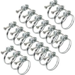 Pisces Double Wire Clips For 25mm Pond Hose (20 Pack)