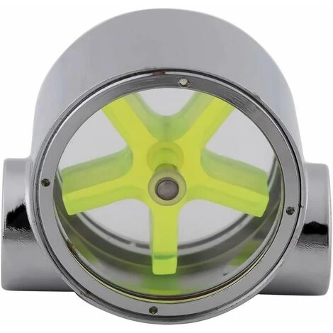 Flow Meter Indicator Tungsten Alloy G1/4 Standard Female To Female Thread Computer Water Cooling Flow Indicator