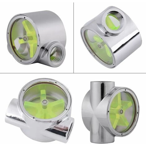Flow Meter Indicator Tungsten Alloy G1/4 Standard Female To Female Thread Computer Water Cooling Flow Indicator - Image 3