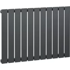 HOMCOM 83 X 60cm Single Panel Vertical Radiator, Space Heater, Grey