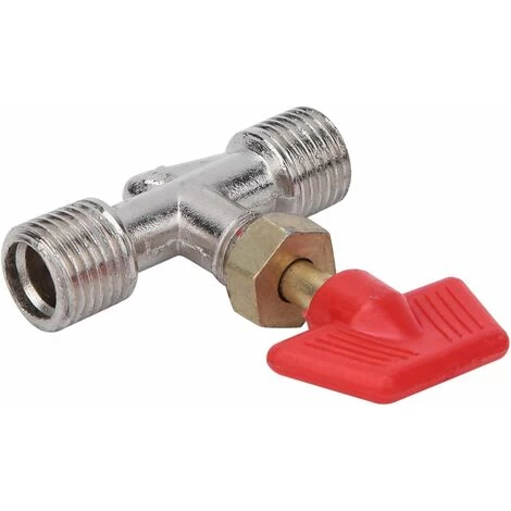 1/4in Needle Valve, 5pcs Brass Float Ball Valve Structure Replacement Air Compressor Needle Valve For Air Compressor - Image 2