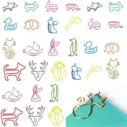 Paper Clips Dog Paper Clips Cartoon Creative Bookmarks Paper Clips Decorative Paper Clips Motif Staples Metal Paper Clips Bookmarks For Student Office School Home 20 Pieces