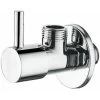 Regulating Stop Valve With Handle, Angle Valve (1/2) For Kitchen And Bathroom, Chrome
