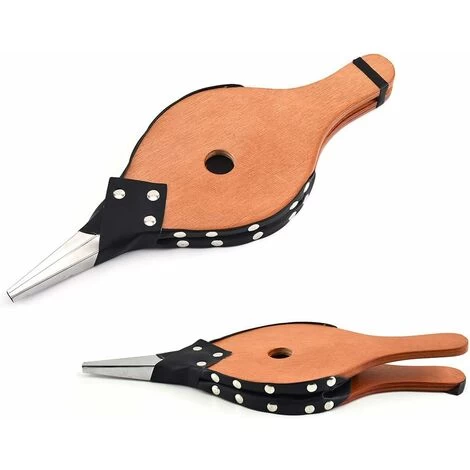 Fireplace Bellows, Vintage Wooden Fireplace And BBQ Air Blower, Fire Starter For Outdoor Camping, BBQ, Grill With Hanging Strap - Image 3