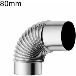 Stainless Steel 90 Degree Elbow Chimney Pipe For Smoke Stove，80mm