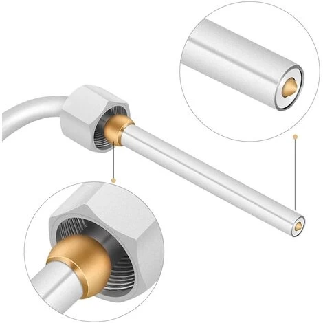 EGT Type K Thermocouple For Exhaust Gas Temperature Sensor With Exposed Tip And Connector 1/8 NPT Threads Stainless Steel Probe - Image 4