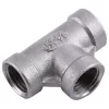 Hose Fitting 3 Way Quick Coupler Stainless Steel Tee Fitting 1/4'' NPT Pipe Fittings,2pcs（DN8）