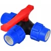 Shut-off Ball Valve,25mm Quick Connect Three Way Ball Valve PVC PE Hose Quick Switch Tee Connector (Size : 25mm)