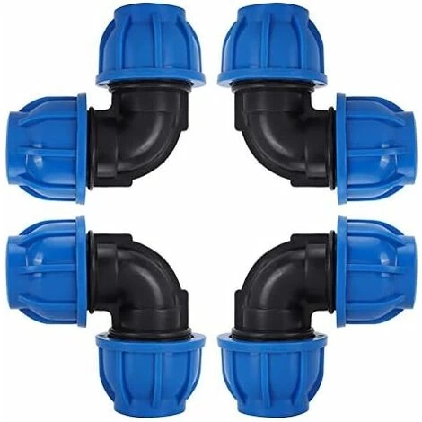 PE 25 Equal Plastic Elbow For Polyethylene Pipe Pipe ø 25,Water Hose Elbow Connector PE Plastic Quick Coupling Accessories For Drinking Water Purifiers(ø 25)