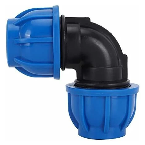 PE 25 Equal Plastic Elbow For Polyethylene Pipe Pipe ø 25,Water Hose Elbow Connector PE Plastic Quick Coupling Accessories For Drinking Water Purifiers(ø 25) - Image 4