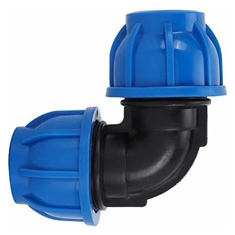 PE 25 Equal Plastic Elbow For Polyethylene Pipe Pipe ø 25,Water Hose Elbow Connector PE Plastic Quick Coupling Accessories For Drinking Water Purifiers(ø 25) - Image 5