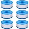 Hose Ptfe Water Plumbers Teflon Plumbing Gasket Sealing Tapes For Shower Hose Head 6 Rolls 3/4 Inch(18m)