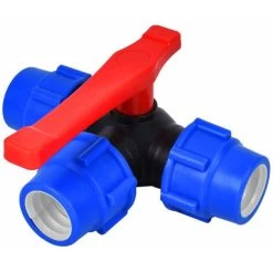 Shut Off Ball Valve,40mm Quick Connect Three Way Ball Valve PVC PE Hose Quick Switch Tee Connector (Size : 40mm)