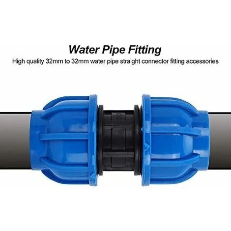 2Pcs PE Plastic Straight Connector 32mm To 32mm Water Pipe Adapter Straight Fitting Water Pipe Tube Fittings - Image 2