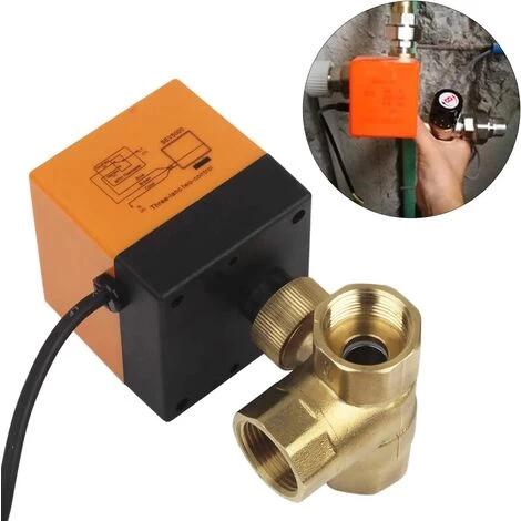 Shut-off Ball Valve 2/3-way Zone Valve DN25 AC 230 V - Image 2