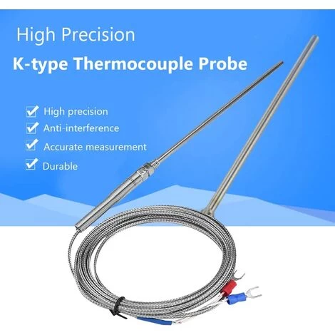 Thermocouple Sensor Probes, Temperature Controller K Type High Temperature Thermocouple Sensor(3m) - Image 2