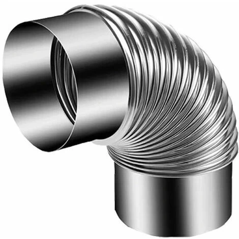 Stainless Steel 90 Degree Elbow Chimney Pipe For Smoke Stove,60mm - Image 3