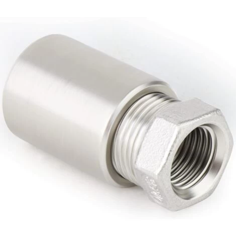 2pcs 1/2 Male To 1/4 Female BSP Hose Adapter Fitting 304 Stainless Steel Reducer Hex Bushing,Male X Female Threaded Connection - Image 4